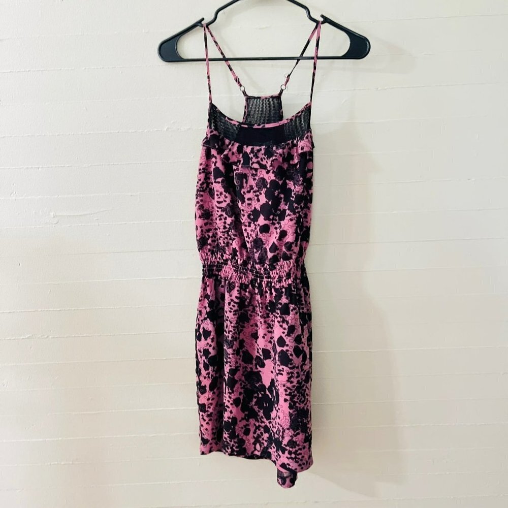 BCBGeneration Roseco Mini Floral Dress in Mauve SZ XS